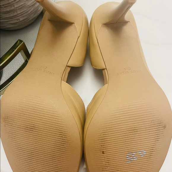 Brand New Nine West Tan Peep Toe Tan Heels! - Picture 4 of 5